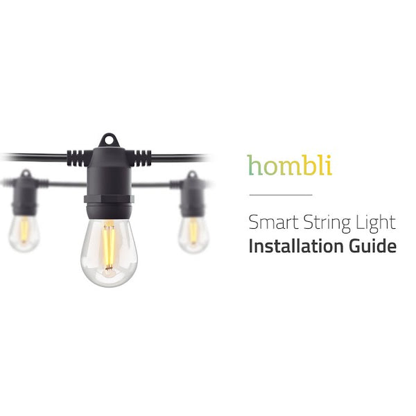hombli Gartenleuchte String Light 12 LEDs, 5m, Warmweiss