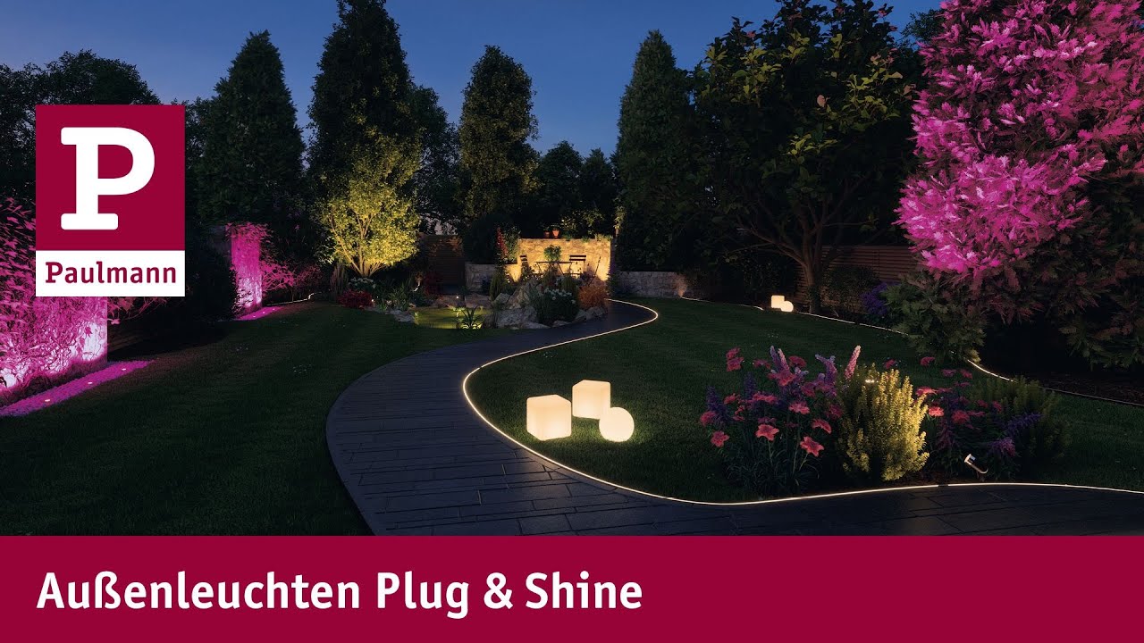 Paulmann Gartenleuchte Plug &amp; Shine GLOBE RGBW, ZigBee