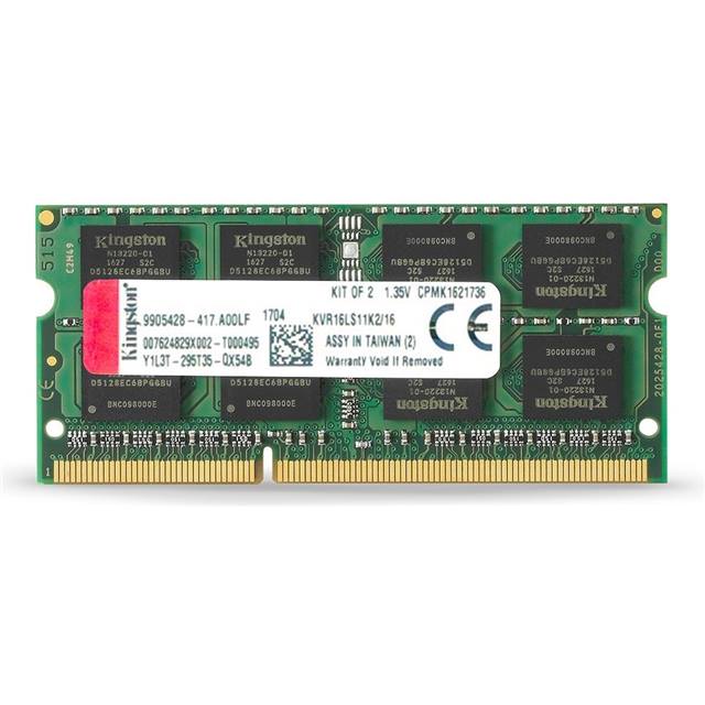 Kingston SO-DIMM, DDR3L, 16GB, 1600MHz