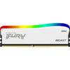 Kingston Fury Beast RGB SE, DDR4, 16GB (1 x 16GB), 3200MHz - weiss