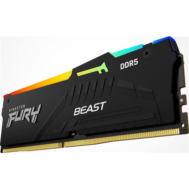 Kingston DDR5-RAM Fury Beast RGB, 32GB (1 x 32GB), 6000 MHz