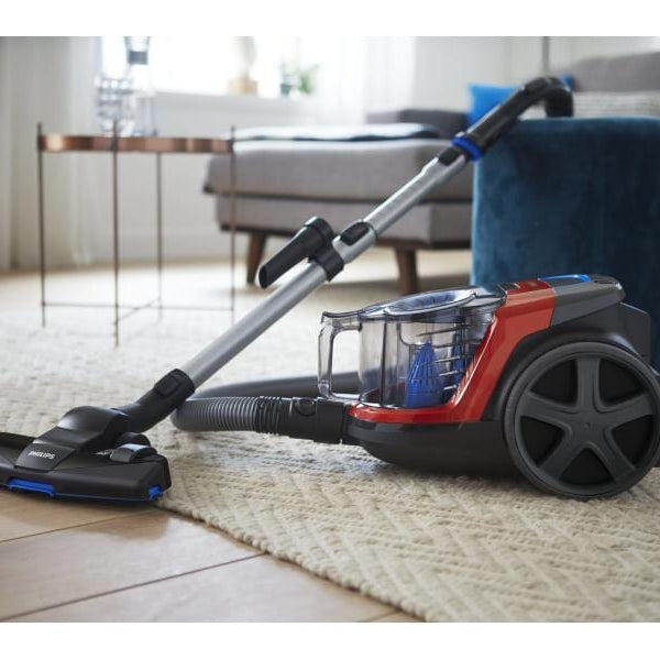 Philips Bodenstaubsauger PowerPro Compact Rot