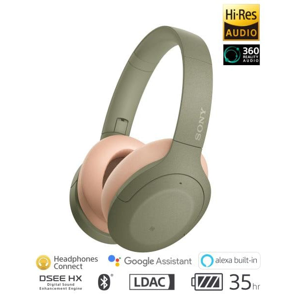 Sony Wireless Over-Ear-Kopfhörer WH-H910N Grün