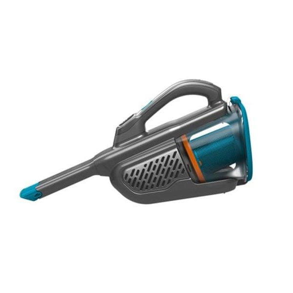 BLACK+DECKER Akku-Handsauger 36 Wh 18 V Lithium Titanium, Silber, Blau