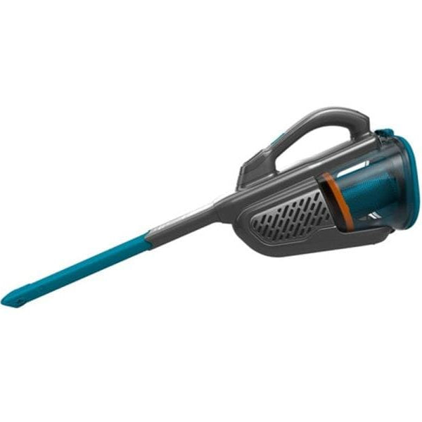 BLACK+DECKER Akku-Handsauger 36 Wh 18 V Lithium Titanium, Silber, Blau