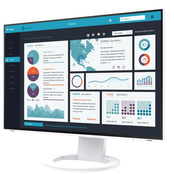 EIZO Monitor EV2495 Swiss Edition Weiss