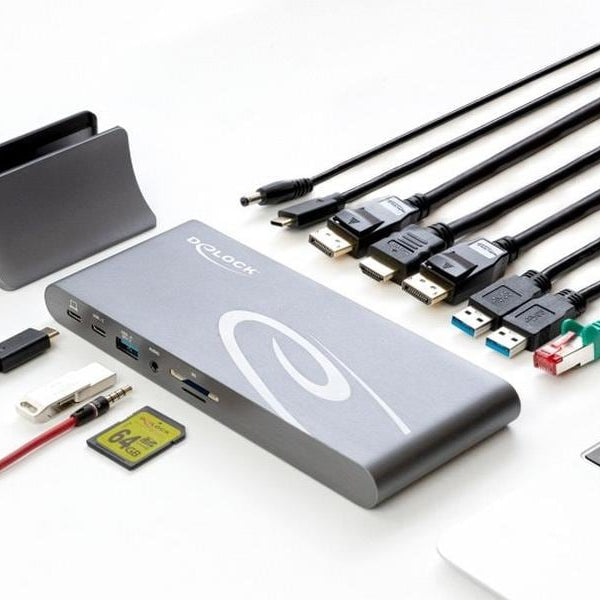 Delock Dockingstation USB-C – USB/SD/LAN/HDMI/DP PD 85W