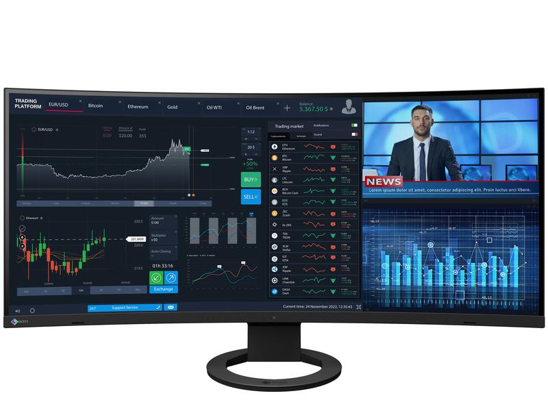 EIZO Monitor EV3895 Swiss Edition Schwarz