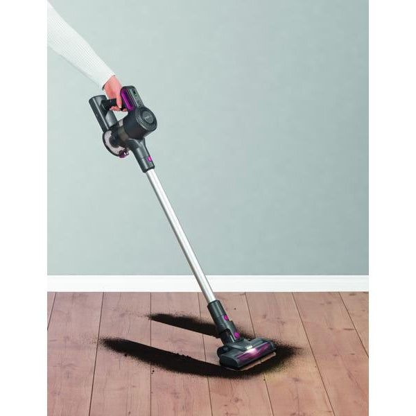 MAXXMEE Akku-Hand- und Stielsauger Zyklon 22.2 V, Anthrazit/Pink