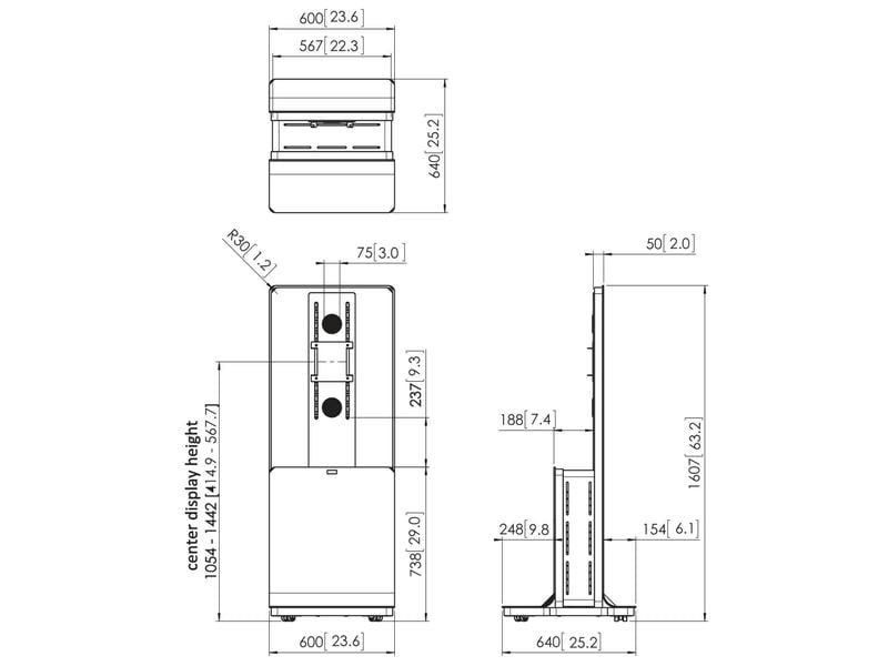 Vogel's TV-Trolley PFF 5100 Connect-it