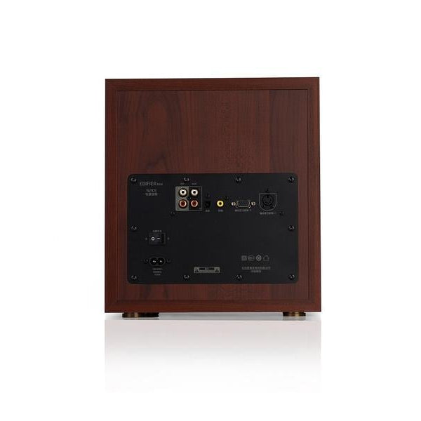 Edifier Regallautsprecher Paar S350DB mit Subwoofer Braun