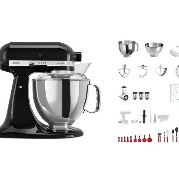 KitchenAid Küchenmaschine Artisan KSM200 Schwarz glanz