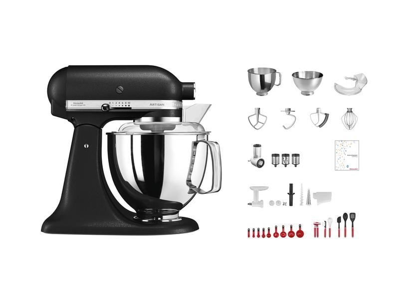 KitchenAid Küchenmaschine Artisan KSM200 Schwarz matt