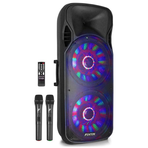 Fenton Lautsprecher FT215LED Aktiv Trolley-Speaker