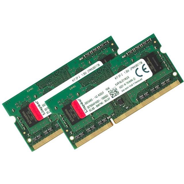 Kingston ValueRAM, SO-DIMM, DDR3L, 8GB (2 x 4 GB), 1600MHz