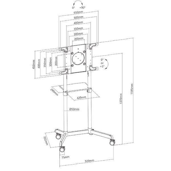 Audioraq TV-Trolley 37