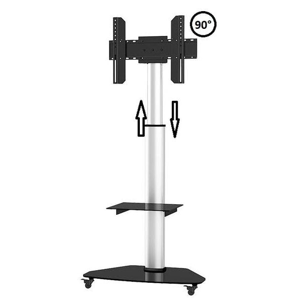 Audioraq TV-Trolley Home Schwarz/Silber