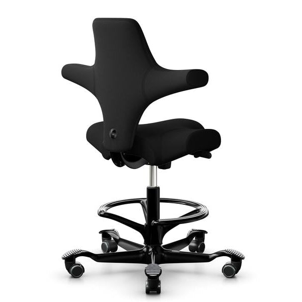 HÅG Bürostuhl Capisco 8106 mit Fussring Schwarz