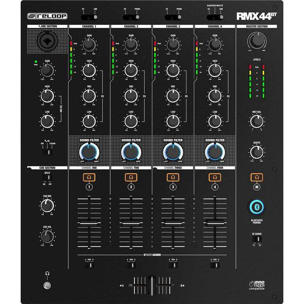 Reloop DJ-Mixer RMX-44BT 4-Kanal