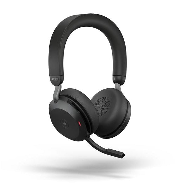Jabra Headset Evolve2 75 Duo MS Schwarz, USB-A, inkl. Ladestation