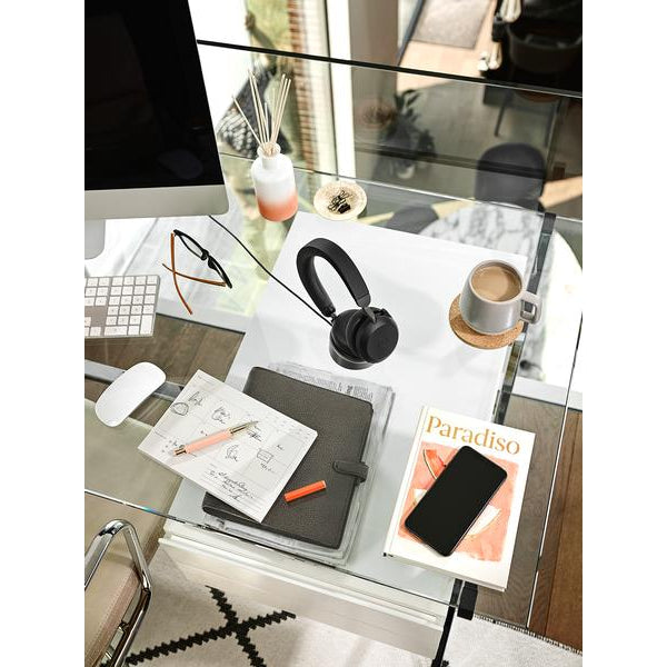 Jabra Headset Evolve2 75 Duo MS Schwarz, USB-A, inkl. Ladestation
