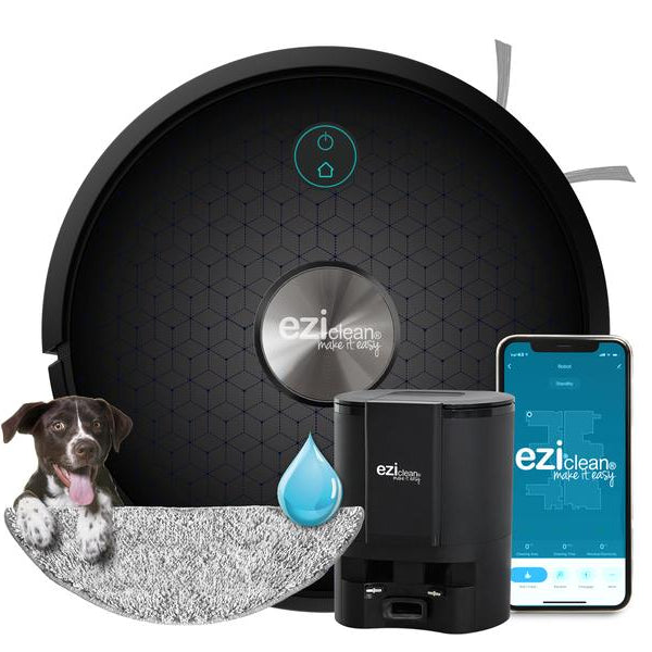 EZIclean Saug- und Wischroboter Aqua Connect x1200, Schwarz