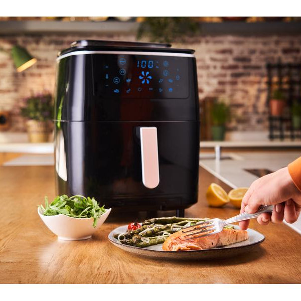 Tefal Heissluft-Fritteuse Easy Fry Grill & Steam 3 in 1, Schwarz