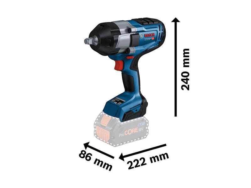 Bosch Professional Akku-Schlagschrauber GDS 18V-1000 Biturbo 2x 5.5Ah ProCORE