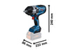 Bosch Professional Akku-Schlagschrauber GDS 18V-1000 Biturbo 2x 5.5Ah ProCORE