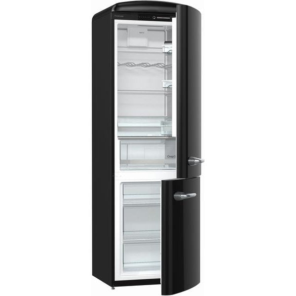 Sibir Kühl-Gefrierkombination Oldtimer OTN 32010 BL Schwarz