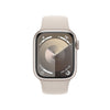 Apple Watch Series 9 GPS + Cellular (Aluminium Mitternacht) - 45mm - Sportarmband S/M Polarstern