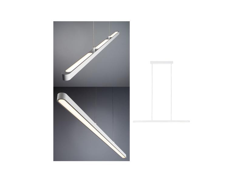 Paulmann Pendelleuchte Lento, 42 W, 2700 K, Weiss