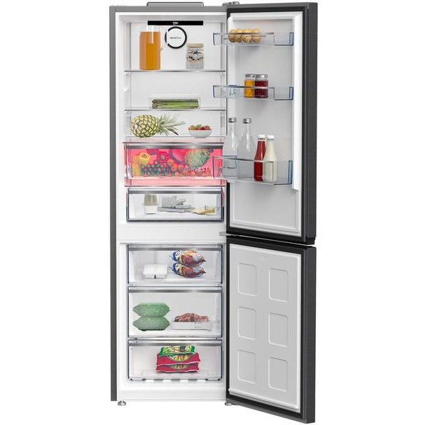 Beko Kühl-Gefrierkombination KG530, Anthrazit, Rechts, Wechselbar