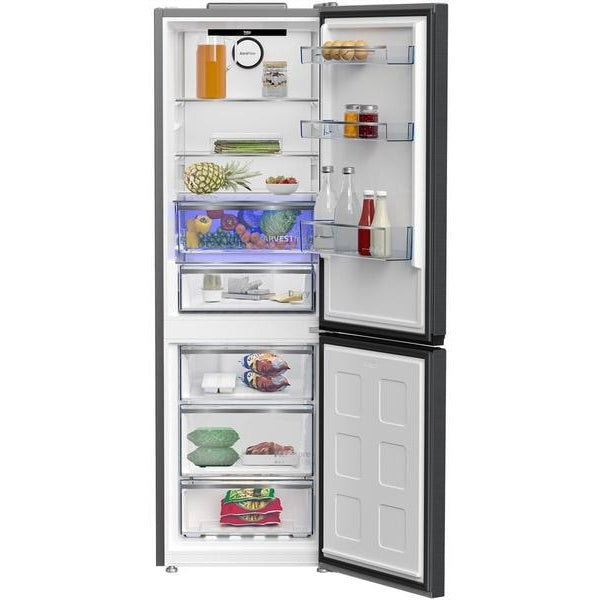 Beko Kühl-Gefrierkombination KG530, Anthrazit, Rechts, Wechselbar
