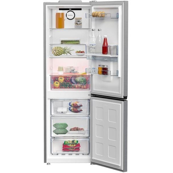 Beko Kühl-Gefrierkombination KG510, Grau, Rechts, Wechselbar