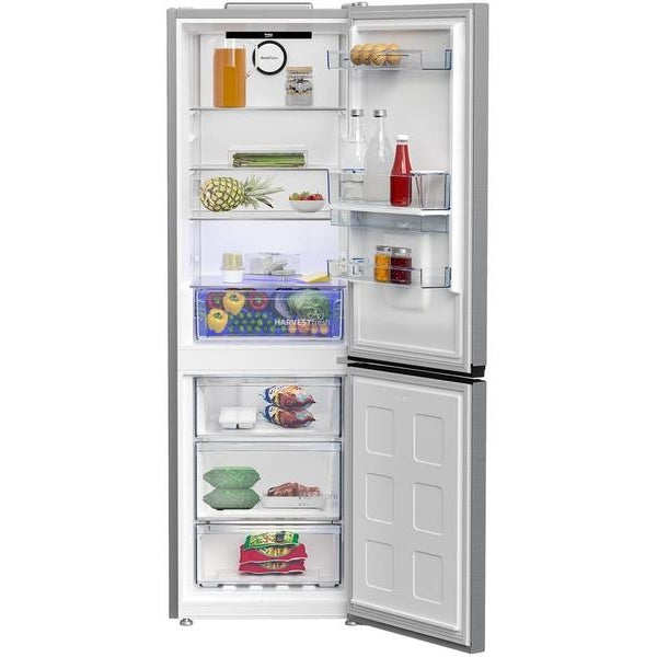 Beko Kühl-Gefrierkombination KG510, Grau, Rechts, Wechselbar