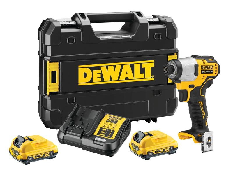 DeWalt Akku-Schlagschrauber 12 V 1/4", 2x 2 Ah Akku, Kit