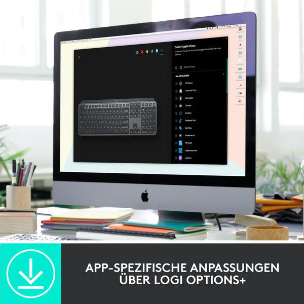 Logitech Tastatur-Maus-Set MX Keys Combo for Business 2. Gen