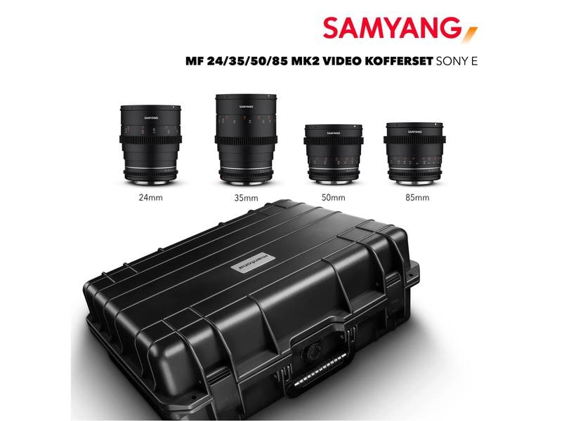 Samyang Festbrennweite XEEN MF 24/35/50/85 MK2 Kofferset – Sony E