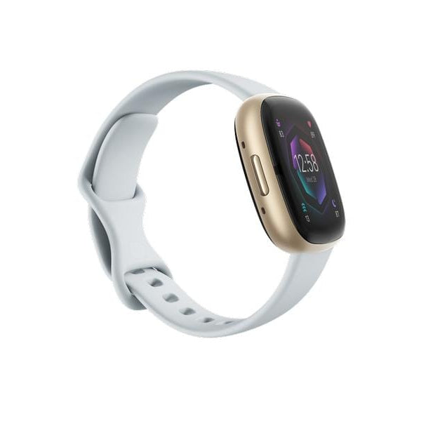 Fitbit Sense 2 Smartwatch Hellblau/Gold