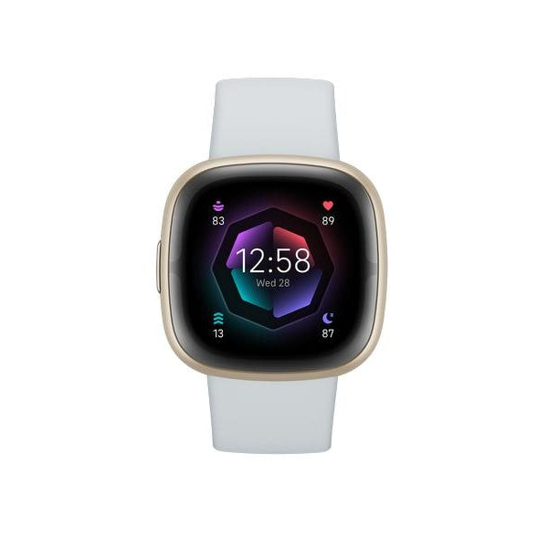 Fitbit Sense 2 Smartwatch Hellblau/Gold