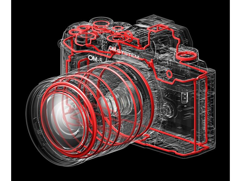 OM-System Fotokamera OM-5 M.Zuiko Digital ED 12-45 mm F/4 PRO Schwarz