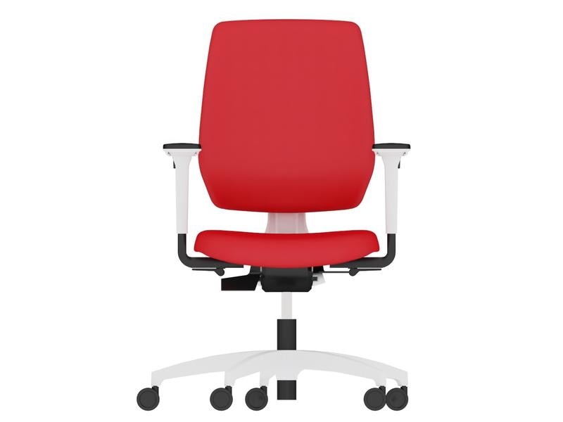 Dauphin Bürostuhl Speed-O mit Polsterrücken, Rot