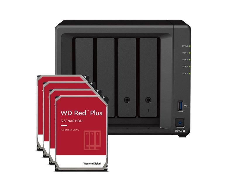 Synology NAS Diskstation DS923+ 4-bay WD Red Plus 40 TB