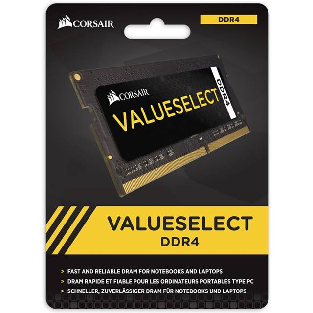 Corsair ValueSelect, SO-DIMM, DDR4, 4GB, 2133MHz