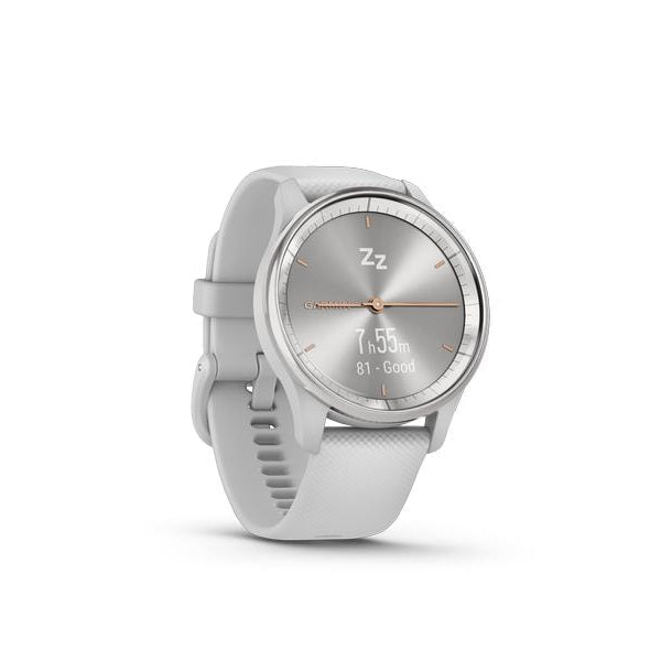 GARMIN Sportuhr Vivomove Trend Weiss/Weiss glanz