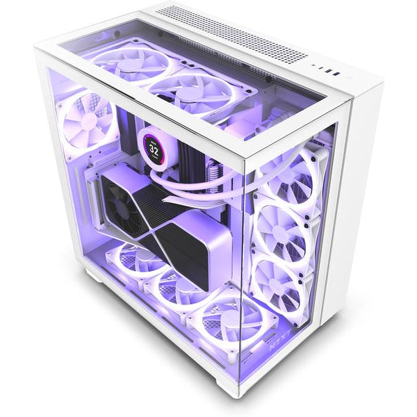 NZXT PC-Gehäuse H9 Elite Weiss matt