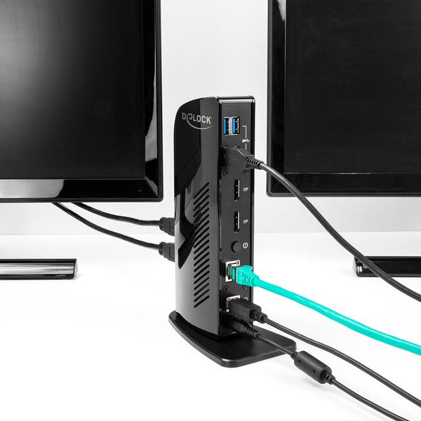 Delock Dockingstation USB-A/C – USB/LAN/2xDP 4K