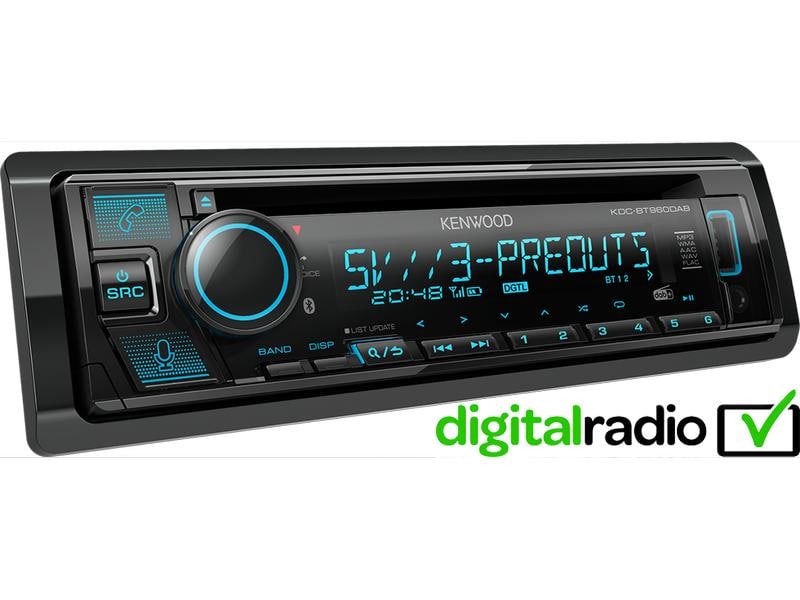 Kenwood Autoradio KDC-BT960DAB 1 DIN