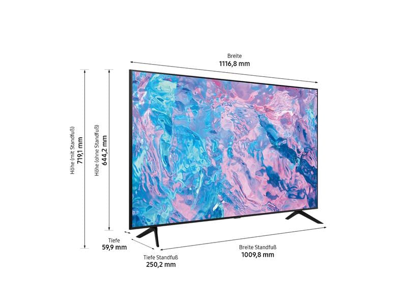 Samsung TV UE50CU7170 UXXN 50", 3840 x 2160 (Ultra HD 4K), LED-LCD